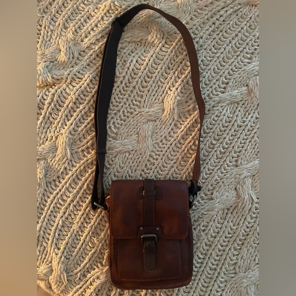 Brown Leather Crossbody Bag